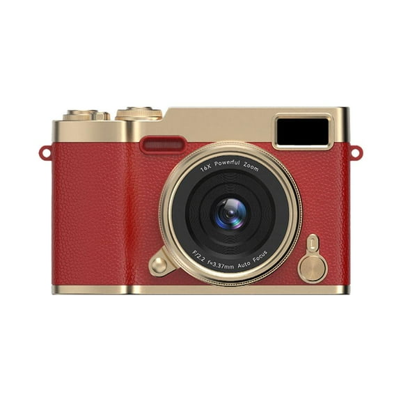 Flip Screen Digital Camera with 2.4-inch Rotate LCD for Selfies, HD 48M Photo/1080P Video, Built-in Filters & Flash, Compact Design in 5 Colors