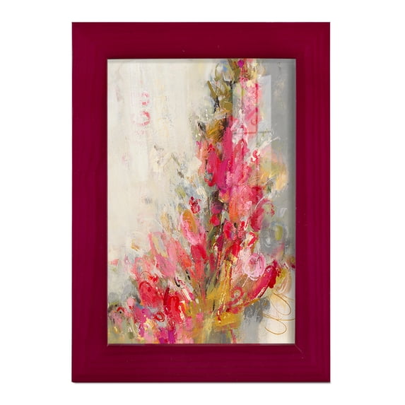 Flip Side - Framed Print w/glass - Cherry Red