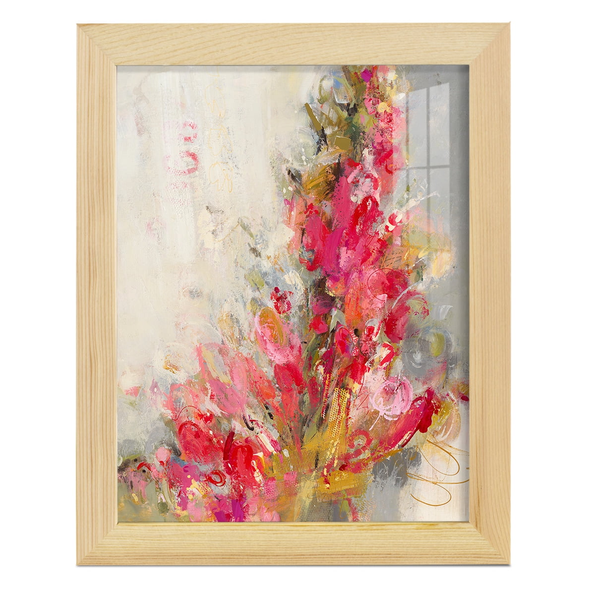 Flip Side - Framed Print w/glass - Natural Wood