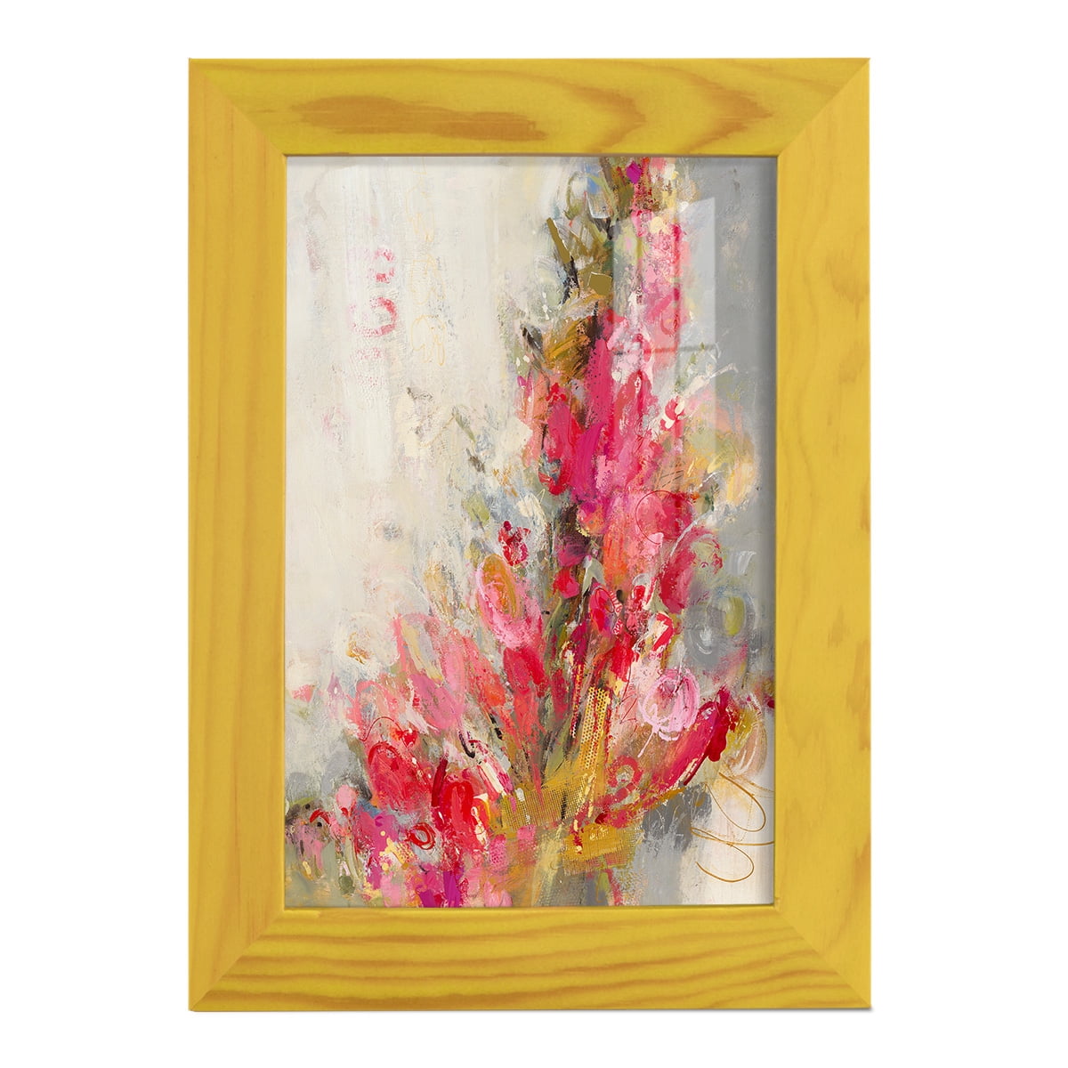 Flip Side - Framed Print w/glass - Sunflower Yellow