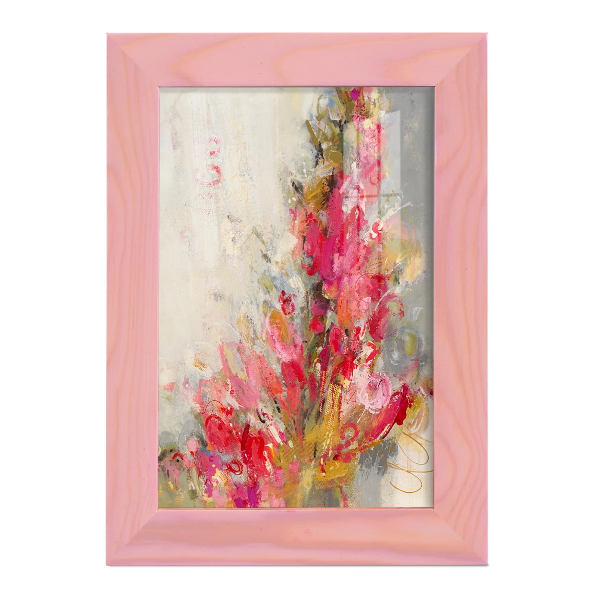 Flip Side - Framed Print w/glass - Sunset Pink
