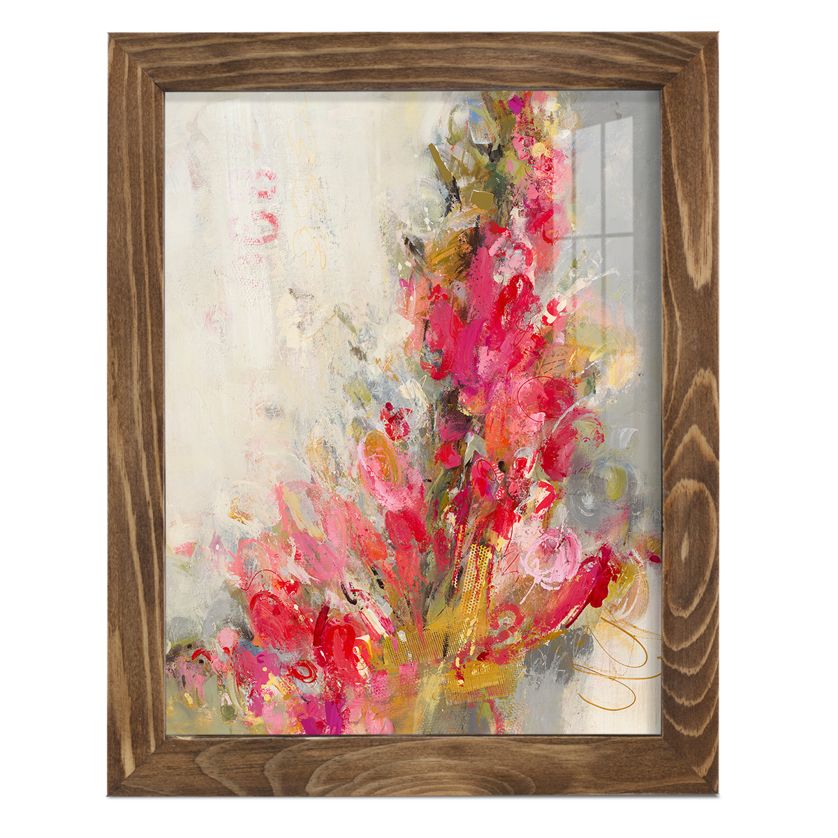 Flip Side - Framed Print w/glass - Walnut