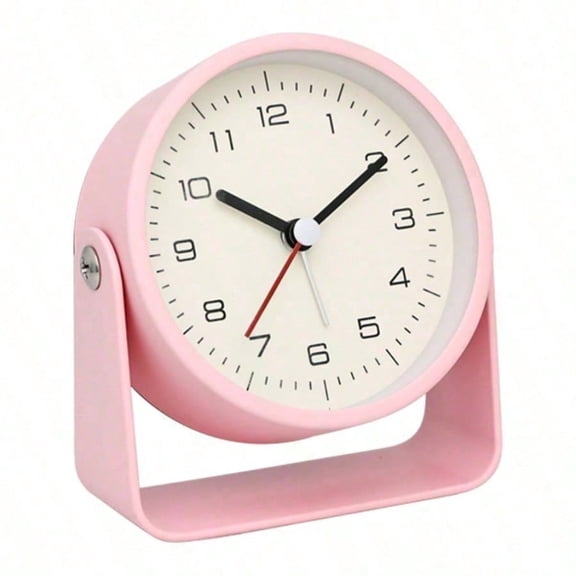 Flip Silent Alarm Clock Learning Timer Anti Drop ABS Material Student Desk Quartz Clock Double Sided Visible Fun Alarm Clock Pink