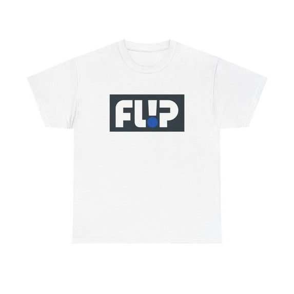 Flip Skateboards Skate Classic 90s Block Design T Shirt Colors Navy White - White / 2XL