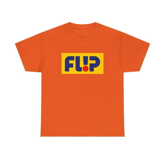Flip Skateboards Skate Classic 90s Block Design T Shirt Colors Yellow Navy - Orange / 5XL