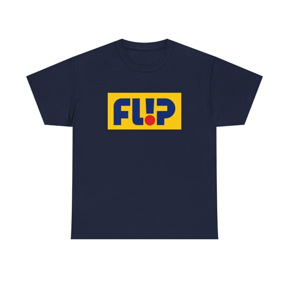 Flip Skateboards Skate Classic 90s Block Design T Shirt Colors Yellow Navy - Navy / 2XL