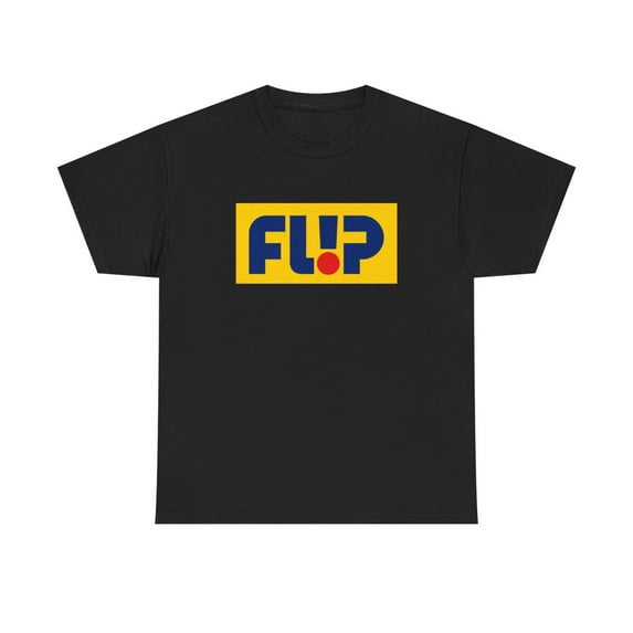 Flip Skateboards Skate Classic 90s Block Design T Shirt Colors Yellow Navy - Black / S