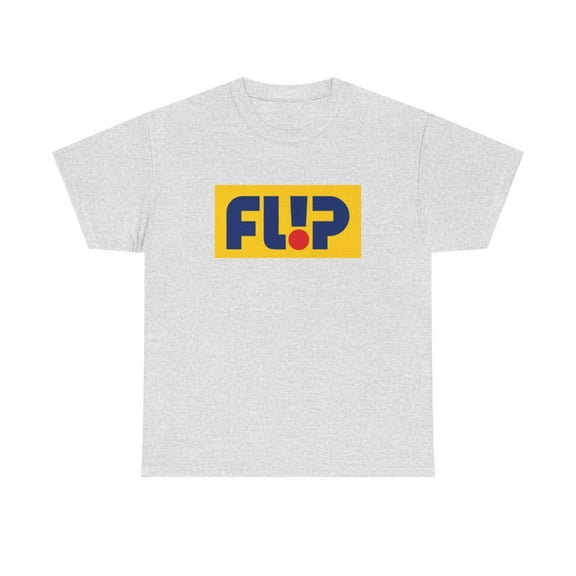 Flip Skateboards Skate Classic 90s Block Design T Shirt Colors Yellow Navy - Ash / XL