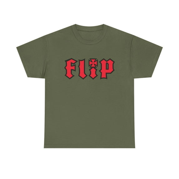 Flip Skateboards Skate Classic 90s Design T Shirt Colors Appleyard Saari - Military Green / XL
