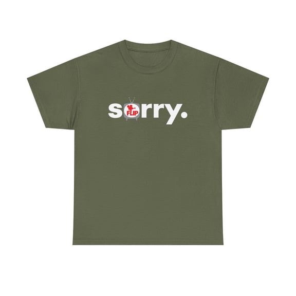 Flip Sorry Skateboards Skate Classic Video 90s Premium Design T Shirt - Military Green / M