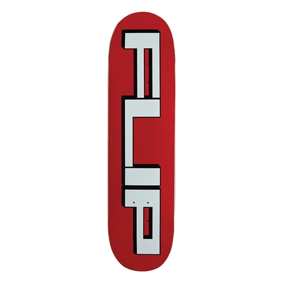 Flip Squared Logo Skateboard Deck - 8.0" Red (Deck Only)
