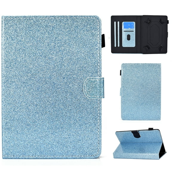 Flip Stand Leather Universal Case for Samsung Galaxy Tab 2/3/3 Lite/4/A/E Lite 7.0-inch /Vankyo MatrixPad Z1 7 Inch /Ematic 7" Tablet /Lenovo Tab M7 7" /Google Nexus 7 /Android 7-inch Tablet (Blue)