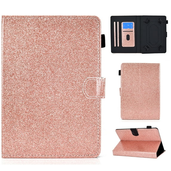 Flip Stand Leather Universal Case for Samsung Galaxy Tab 2/3/3 Lite/4/A/E Lite 7.0-inch /Vankyo MatrixPad Z1 7 Inch /Ematic 7" Tablet /Lenovo Tab M7 7" /Google Nexus 7 /Android 7-inch Tablet (Pink)