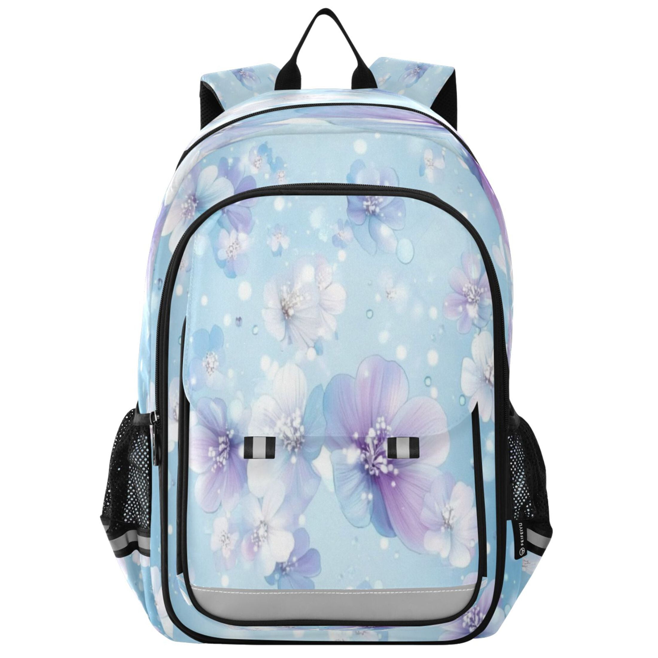 Flip-Top Backpack 17L Capacity Lightweight Bookpack Reflective Safety ...