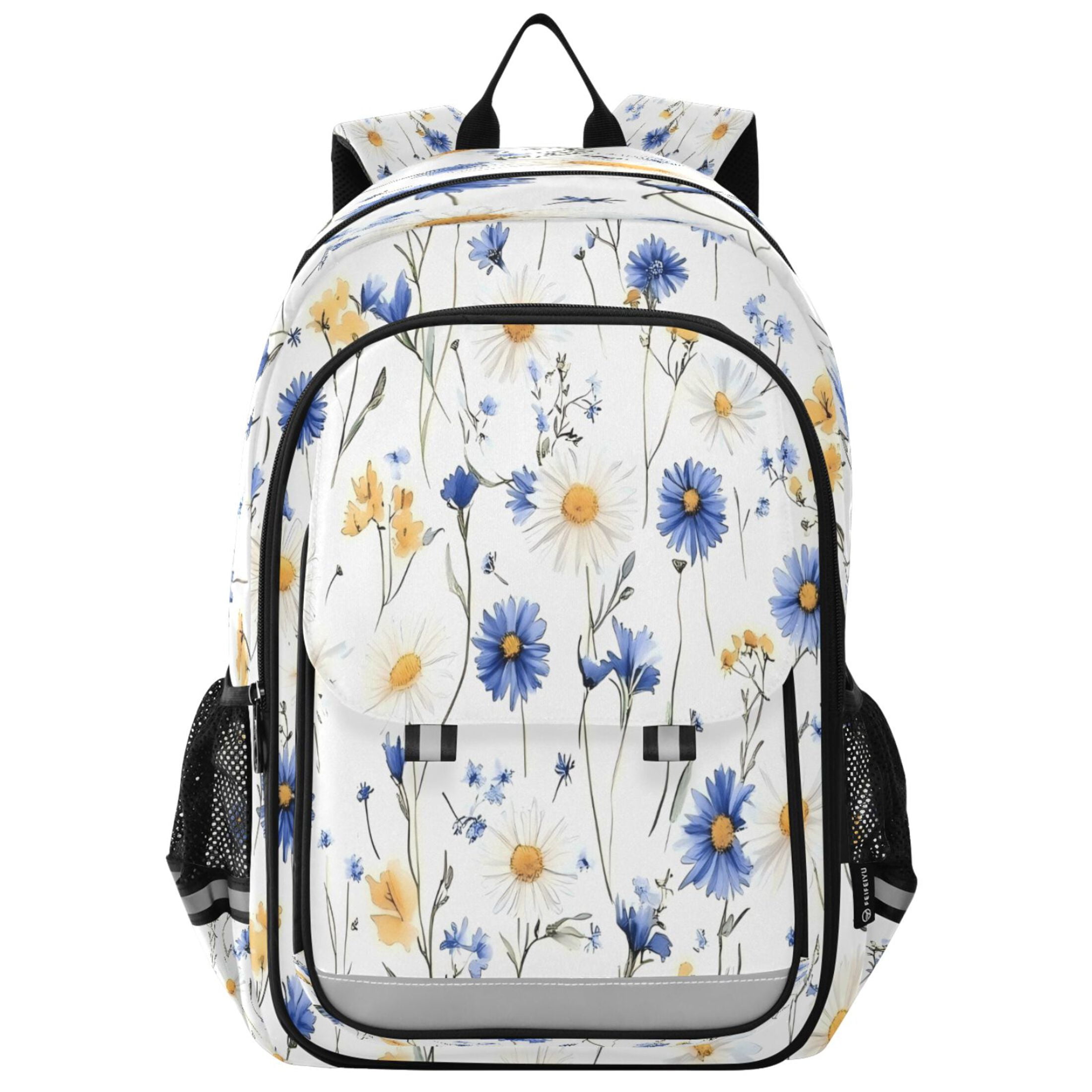Flip-Top Backpack 17L Capacity Lightweight Bookpack Reflective Safety ...