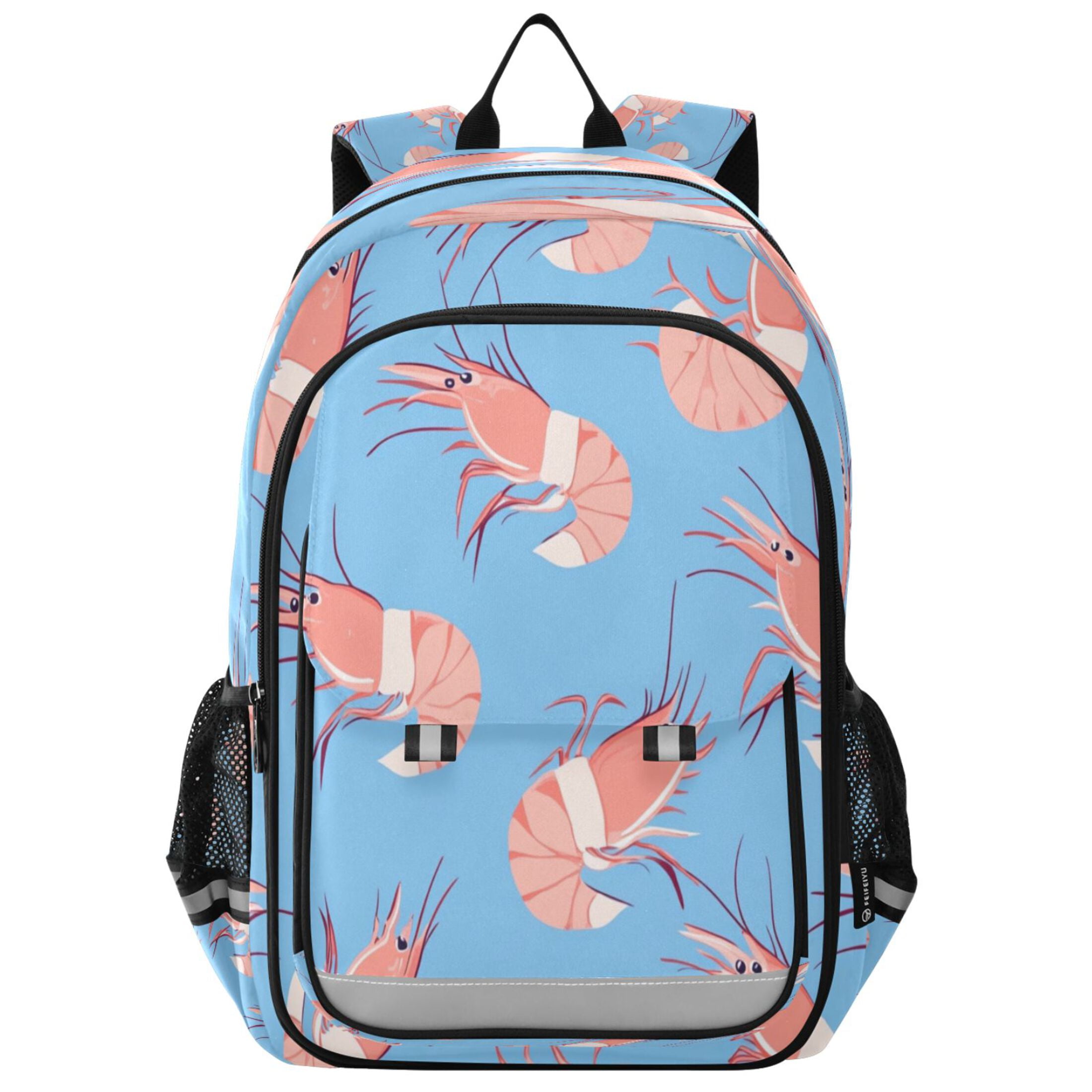 Flip-Top Backpack 17L Capacity Lightweight Bookpack Reflective Safety ...