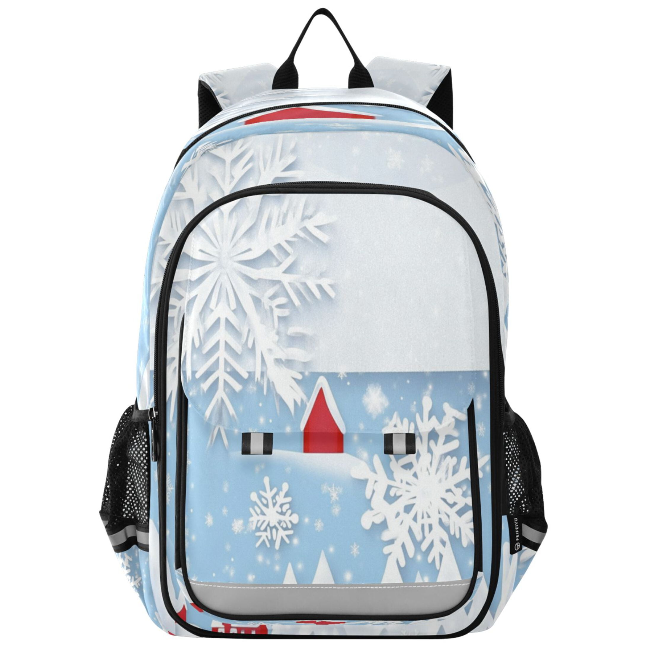 Flip-Top Backpack 17L Capacity Lightweight Bookpack Reflective Safety ...