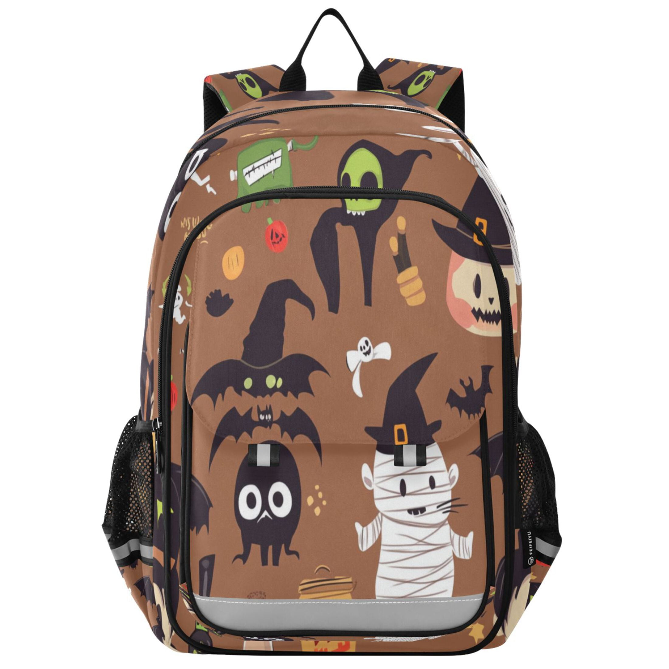 Flip-Top Backpack 17L Capacity Lightweight Bookpack Reflective Safety ...