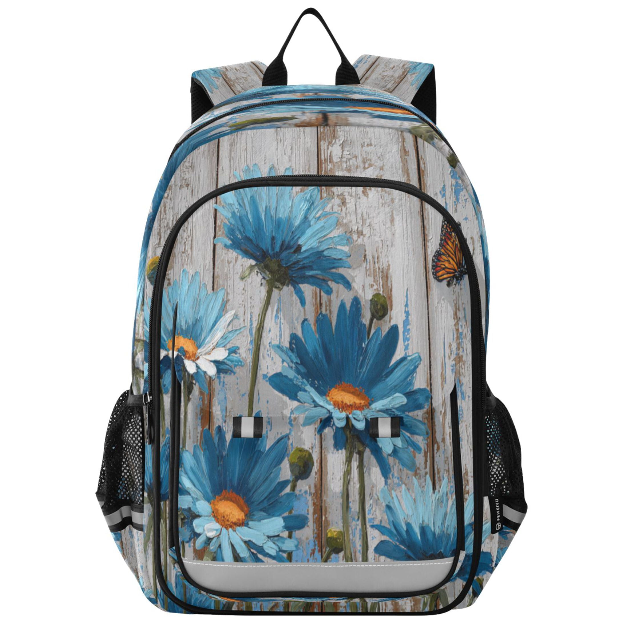 Flip-Top Backpack 17L Capacity Lightweight Bookpack Reflective Safety ...