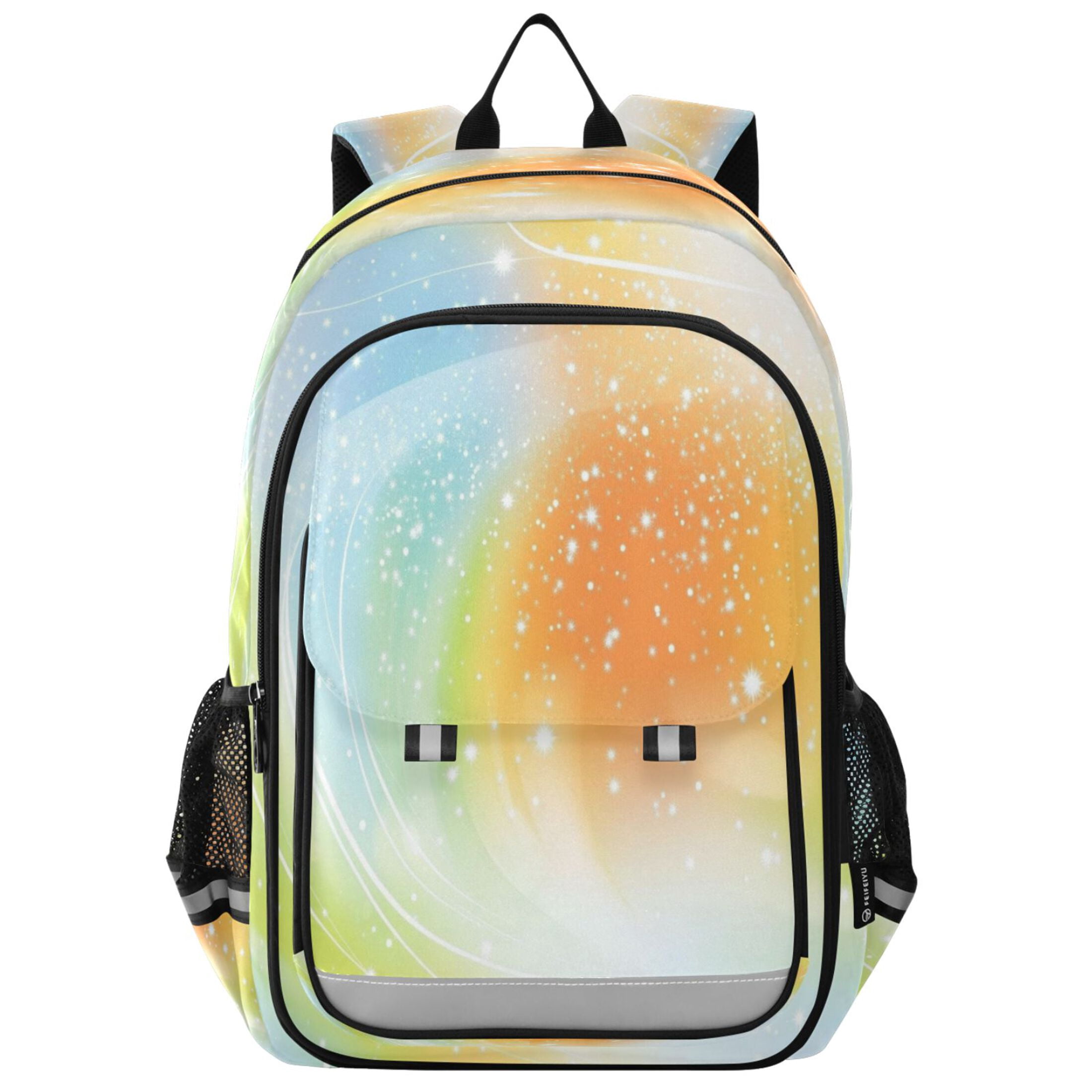 Flip-Top Backpack 17L Capacity Lightweight Bookpack Reflective Safety ...