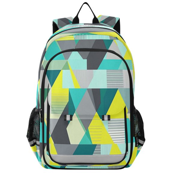 Flip-Top Backpack 17L Capacity Lightweight Bookpack Reflective Safety Strips & Adjustable Chest Strap Triangle