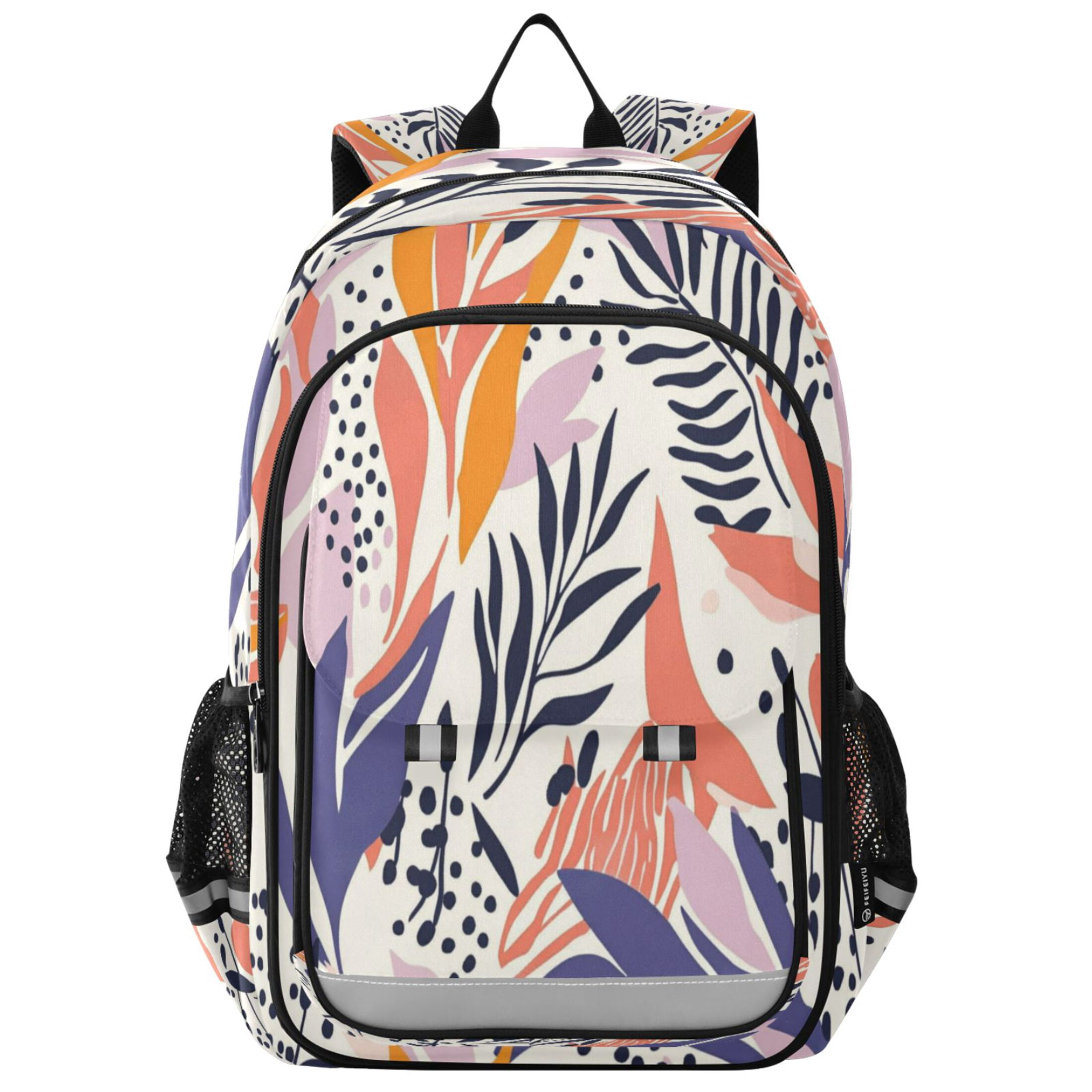 Flip-Top Backpack 17L Capacity Lightweight Bookpack Reflective Safety ...