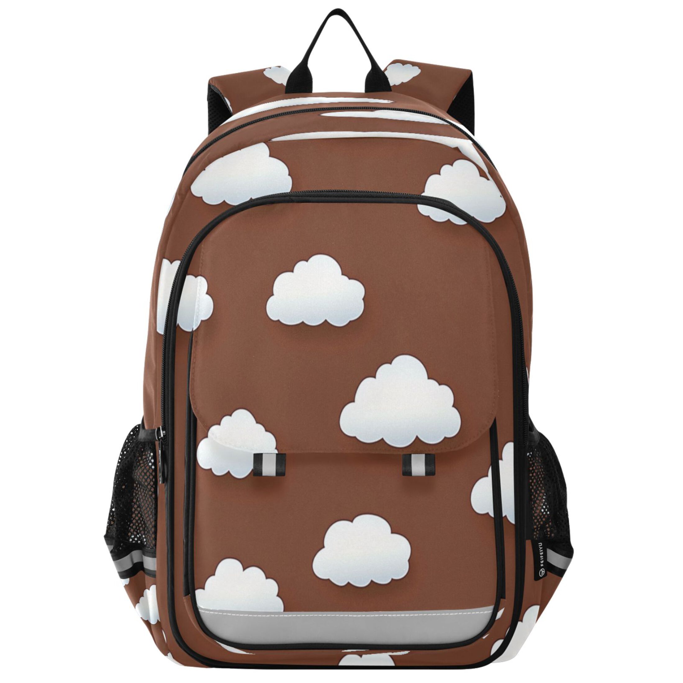 Flip-Top Backpack 17L Capacity Lightweight Bookpack Reflective Safety ...