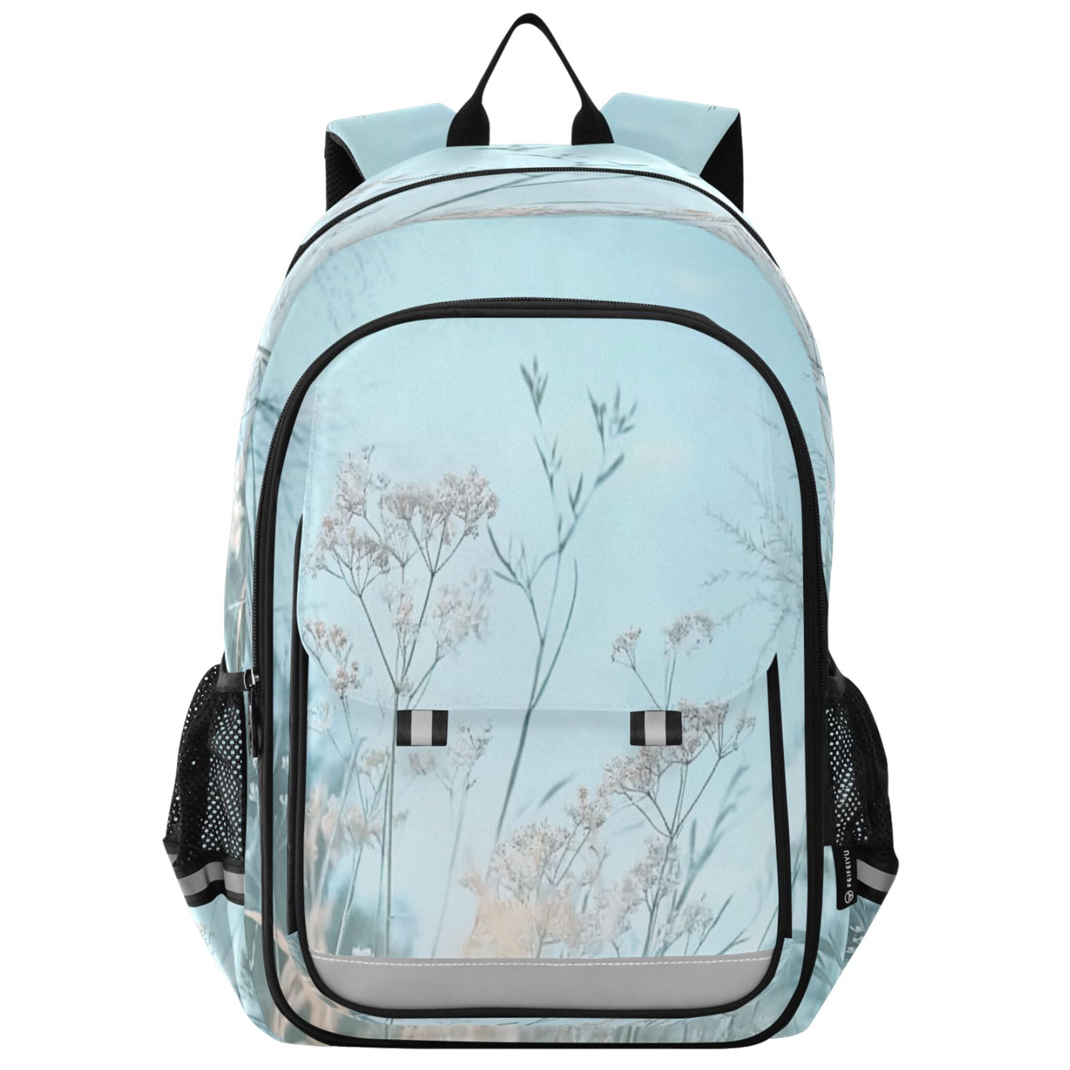 Flip-Top Backpack 17L Capacity Lightweight Bookpack Reflective Safety ...