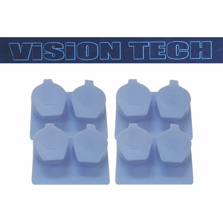 Flip Top Contact Lens Case - 4 Pack - Blue