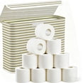 thumbnail image 1 of Flip Top Dustproof Storage Box, Clear Center Transparent Container, 17.3x5.9x13 Inch Toilet Paper Organizer, for Bulk Jumbo Roll Tissue Storage Bathroom Laundry Room Beige, 1 of 6