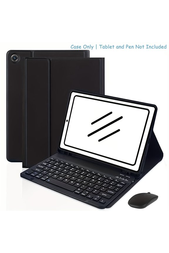 Flip-Top Keyboard Case for Samsung Galaxy Tab A9, Detachable Wireless Keyboard Cover