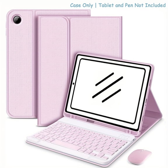 Flip-Top Keyboard Case for Samsung Galaxy Tab A9, Detachable Wireless Keyboard Cover