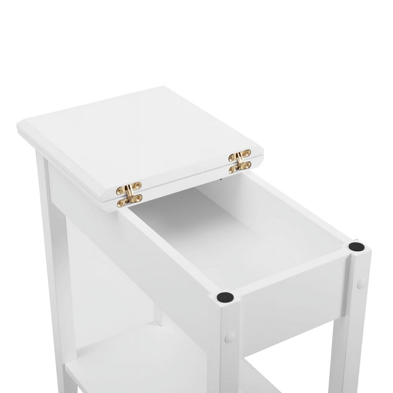 Skinny white side table outlet