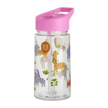 Flip Top Water Bottle, Yoaney No Spill Sippy Cups Water Bottle for Girls & Boys Back to School Flip Top Bottle, 1X Children's Water Cup