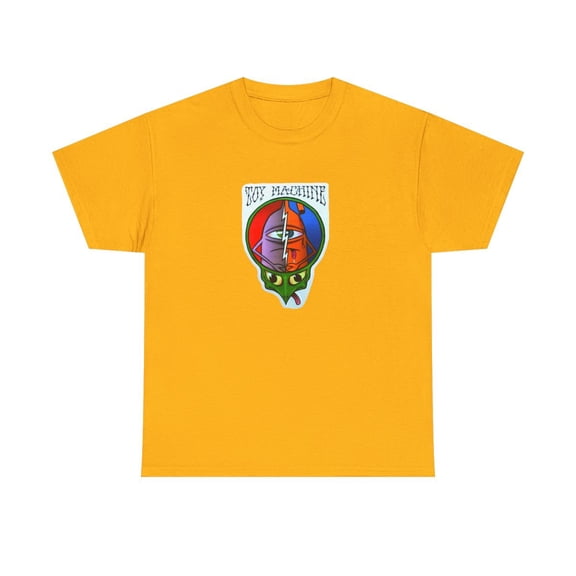 Flip Totem Pole Tiki Tom Penny Skateboard 2000s Vintage Classic T Shirt Print - Gold / S