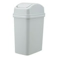 thumbnail image 1 of Flip Trash Bin Swing Lid 6L Capacity,Kitchen Garbage Can Stylish Design for Bathroom Office and Living Room Material for Use, 1 of 2