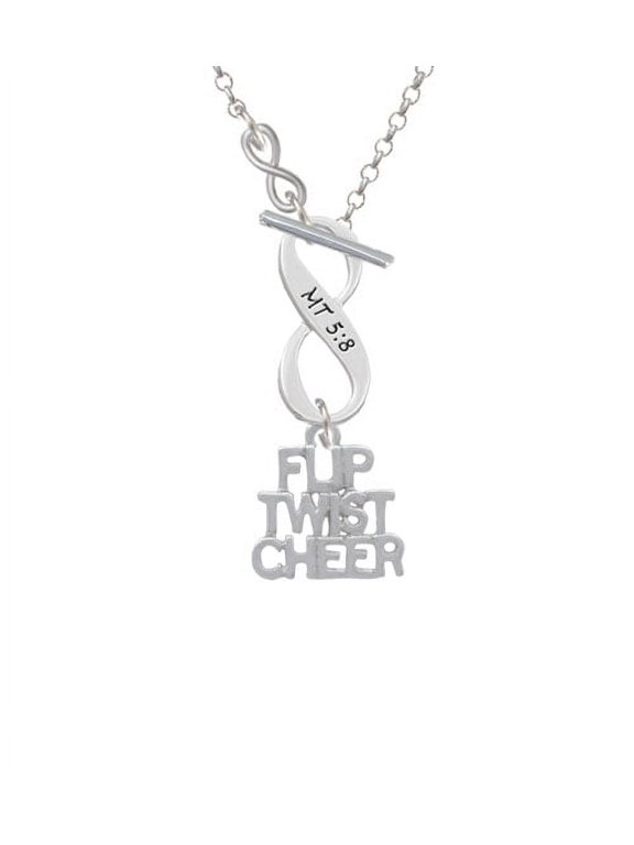 Flip Twist Cheer - To Infinity Matthew 5:8 Toggle Necklace