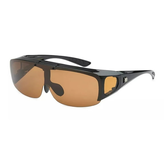 Flip-Up Fit Over Polarized Sunglasses - Cover Over Prescription Glasses