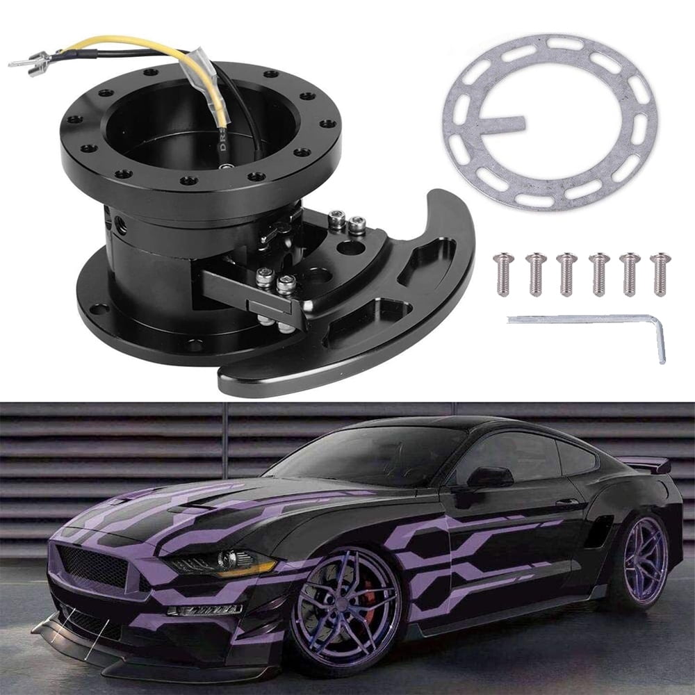 Universal Car Steering Wheel Quick Release HUB Racing Adapter Snap Off Boss Kit