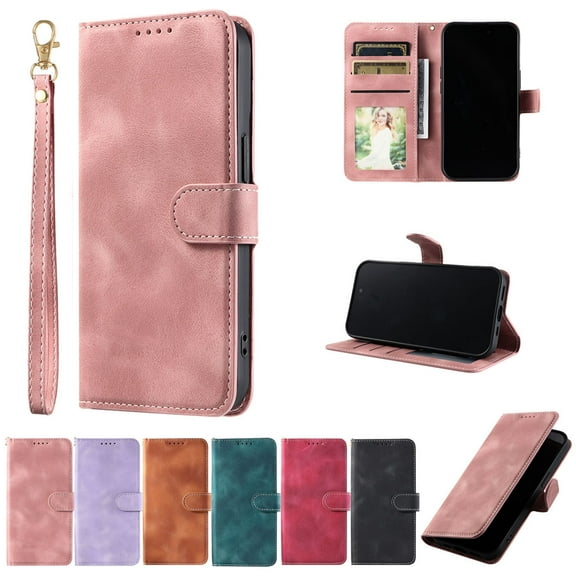 Flip Wallet Card Slot Leather Case Cover For Samsung Galaxy A15 A25 A35 A55 Magnetic Closure PU Leather Folio Flip Phone Cover