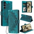 thumbnail image 1 of Flip Wallet Case for Samsung Galaxy A16 5G/4G, Floral Pattern PU Leather Shockproof & Card Slots Full Body Protection Wrist Strap Kickstand Rugged Phone Cover for Galaxy A16 5G/4G, Green, 1 of 8