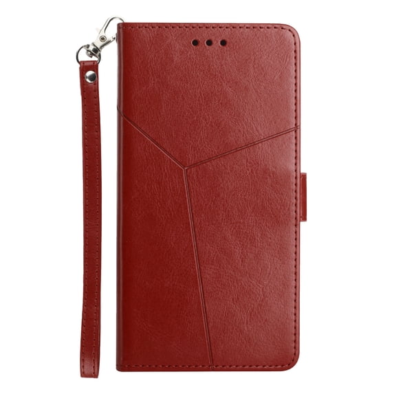 Flip Wallet Case for Samsung Galaxy A16 5G with Credit Card Slot, PU Leather Wallet Phone Case with Lanyard Kickstand Shockproof Back Cover for Samsung Galaxy A16 5G for Women Girls, Brown