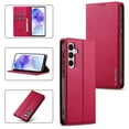 thumbnail image 1 of Flip Wallet Case for Samsung Galaxy S23 FE with Credit Card Slot, PU Leather Slim Phone Case for Women Men with Stand Shockproof Protective Back Cover for Apple Samsung Galaxy S23 FE, Red, 1 of 1