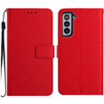 thumbnail image 1 of Flip Wallet Case for Samsung Galaxy S21 with Kickstand & Wrist Strap, Shockproof TPU Inner Red, 1 of 5