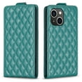 thumbnail image 1 of Flip Wallet Case for iPhone 14, PU Leather Magnetic Snap Folio Cover with Card Holder, Kickstand Function - TPU Shockproof Durable Protective Phone Case for iPhone 14, Green, 1 of 6