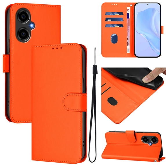 Flip Wallet Cover Case For Blu View 5/5 Pro Phone,BLU G54/G64 Premium PU Leather Shockproof Lanyard Slim Case