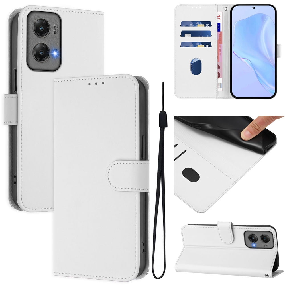 Housse Portefeuille Pour Motorola Moto G60S - Cuir Synthétique Noir - Neuf, Anti-choc - Marque Ef.globe-trading