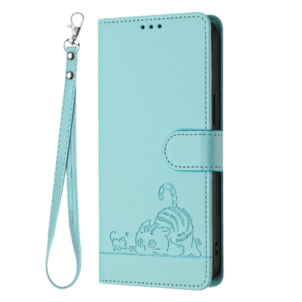 Flip case for GANGXUN BLU View 5 Wallet Case with Kickstand, Card Slots, RFID Block, Cat Design