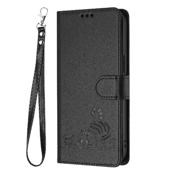Flip case for GANGXUN Blackview Wave 8C Wallet Case with Kickstand, Card Slots, RFID Block, Cat Design