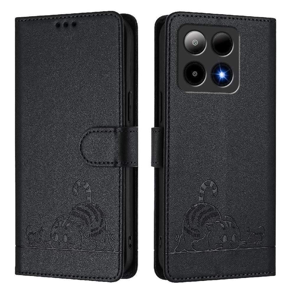 Flip case for GANGXUN Boost Summit 5G 2024 Wallet Case with Kickstand, Card Slots, RFID Block, Cat Design